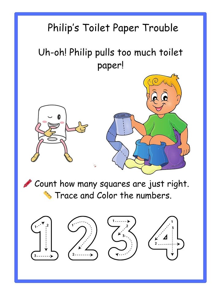 Potty Training Worksheets Printable product image (2)