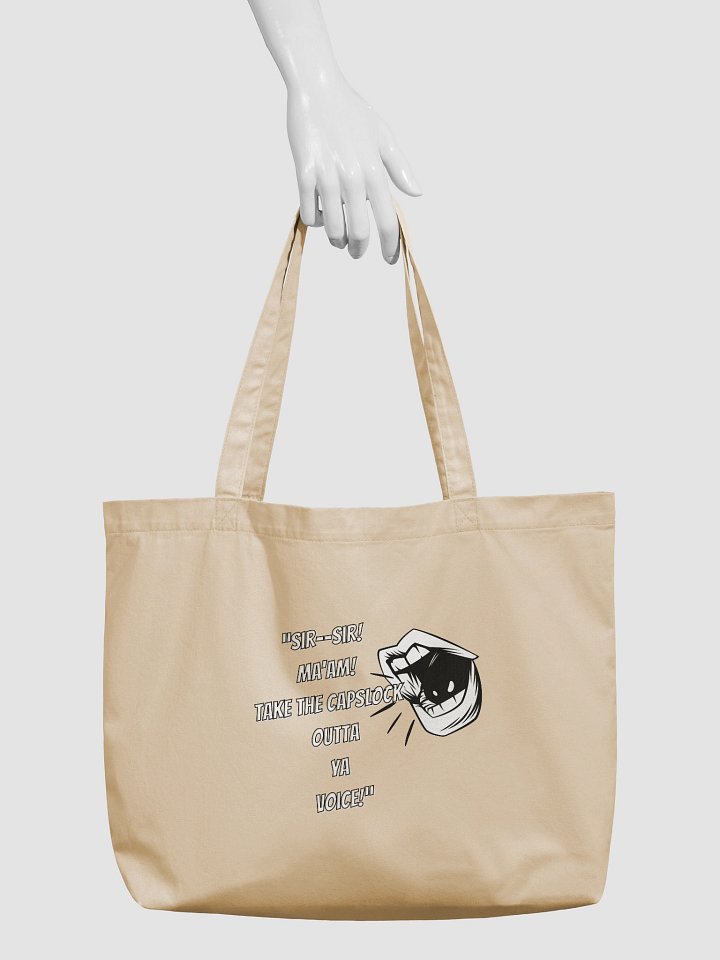 "Take The Caps Off" Oyster Tote Bag product image (2)