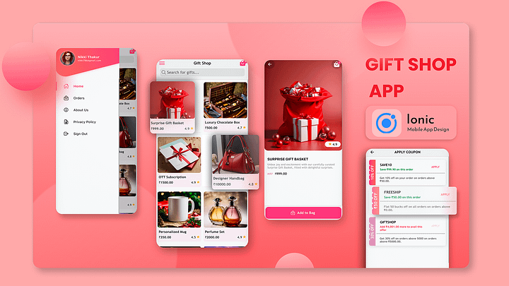 Gift Shop App UI – Ionic with Laravel & Angular product image (1)