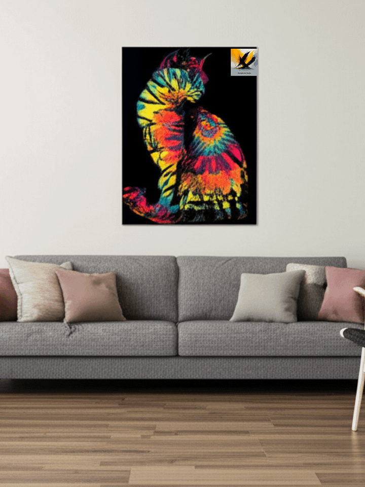 Psychedelic Feline Downloadable Poster product image (1)