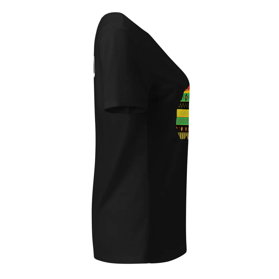 Uhuru - Women's Black Colourful African Map Tee product image (6)