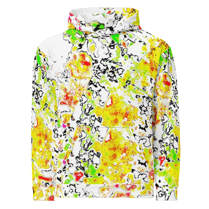 Abstract Vibrant Daisy Flower Unisex Pull Over Hoodie product image (2)