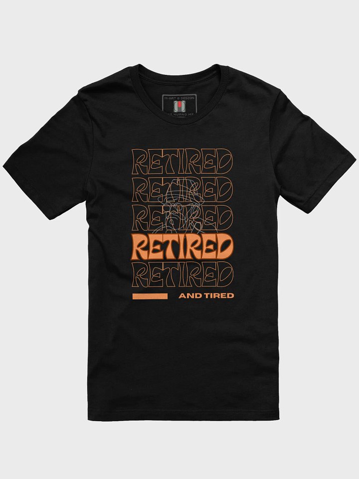 Retired and Tired Unisex Softstyle T-Shirt, Profiled Face product image (2)