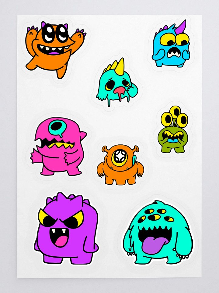 Wish Monsters Sticker Pack product image (1)