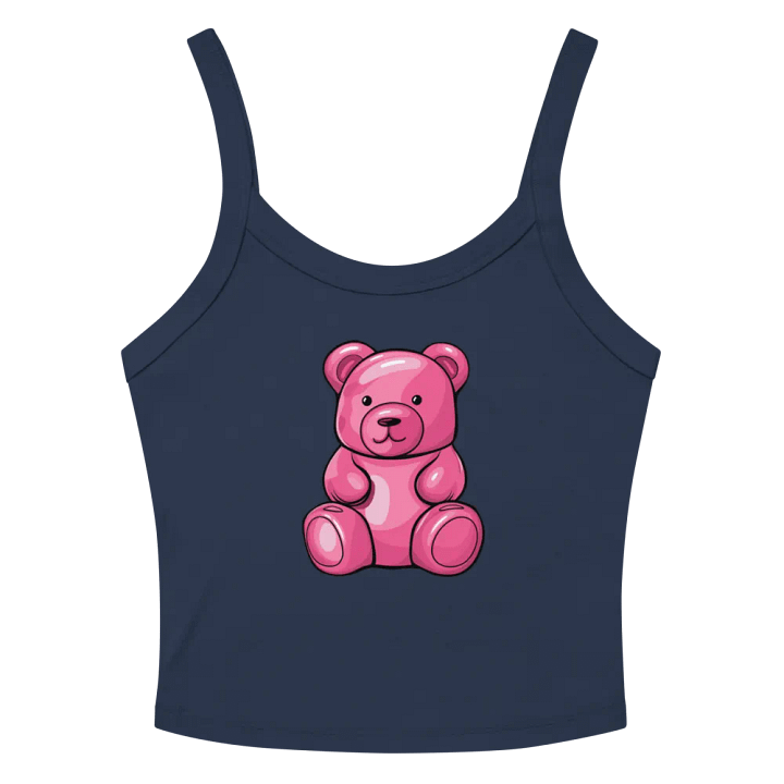 Glossy Pink Teddy Bear Tank Top product image (2)