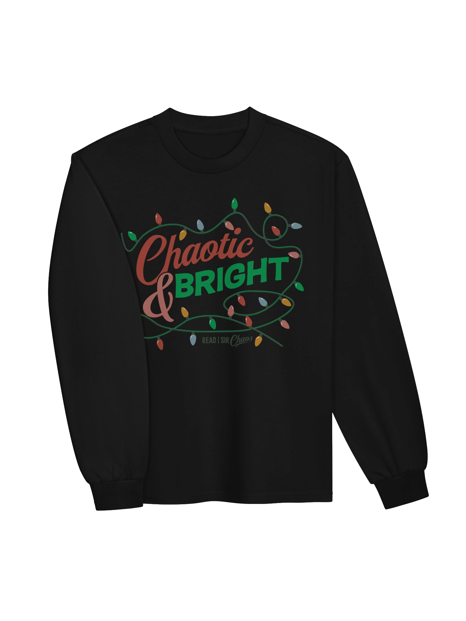 Chaotic & Bright Long Sleeve Tshirt (Dark) product image (3)