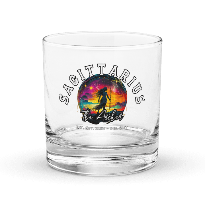 Sagittarius - Zodiac Rocks Glass product image (1)