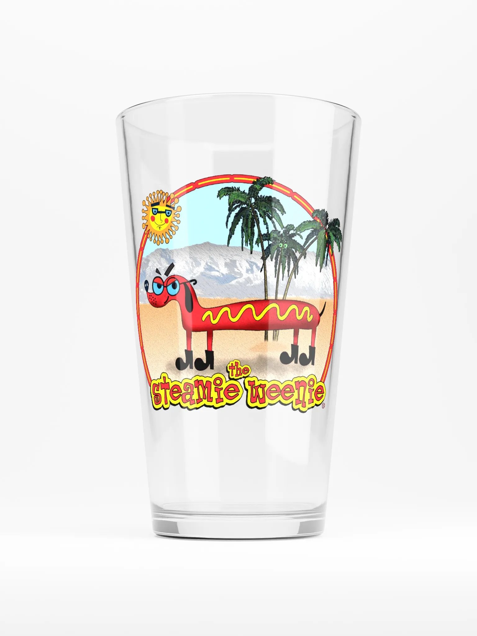 Retro Logo Pint Glass product image (1)