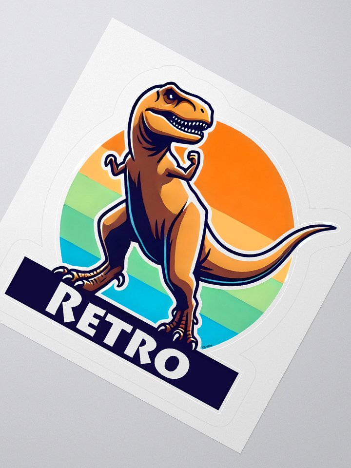 Retro Dinosaur Sticker product image (2)
