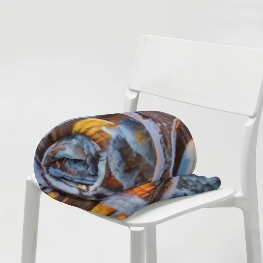 Winter Cottage Throw Blanket product image (10)