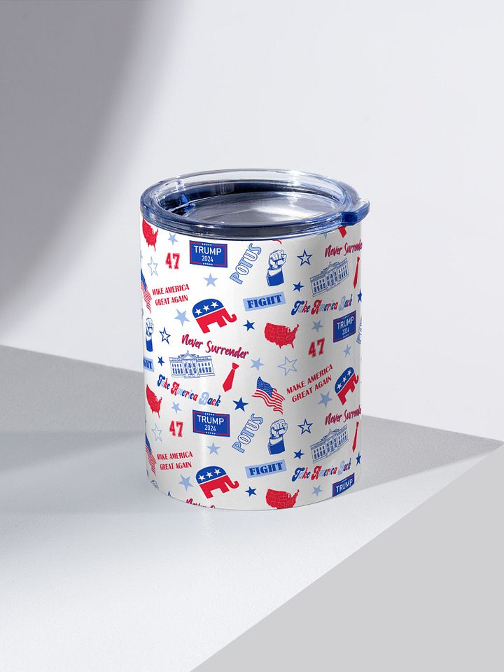 Trump 2024 Election-Themed White Pattern Tumblr product image (2)