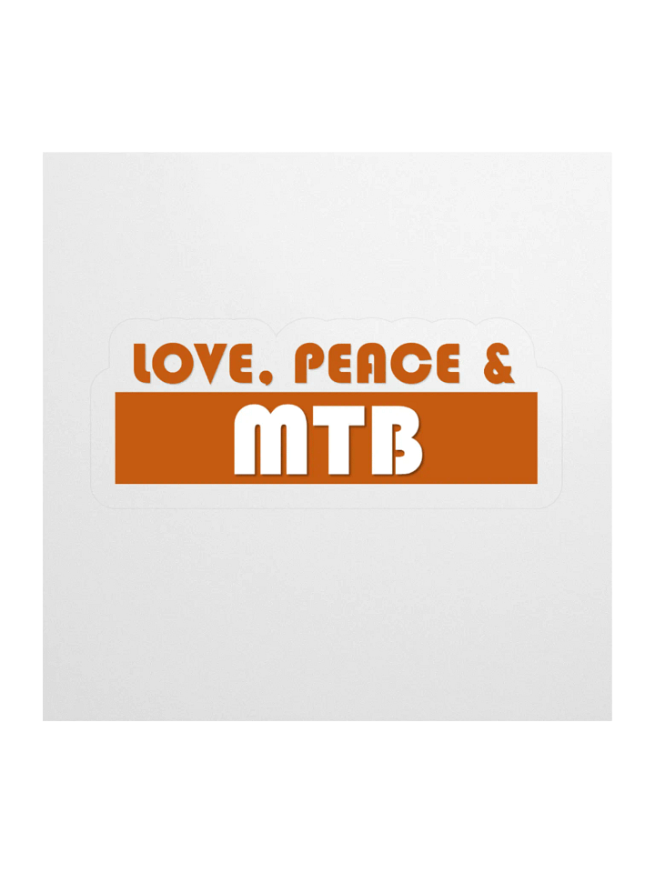 Love Peace and MTB sticker product image (2)