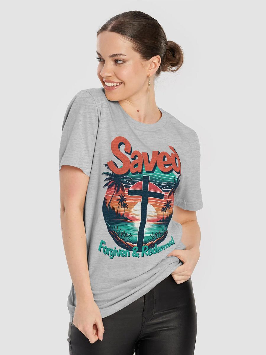 Saved Forgiven and Redeemed T-Shirt product image (22)