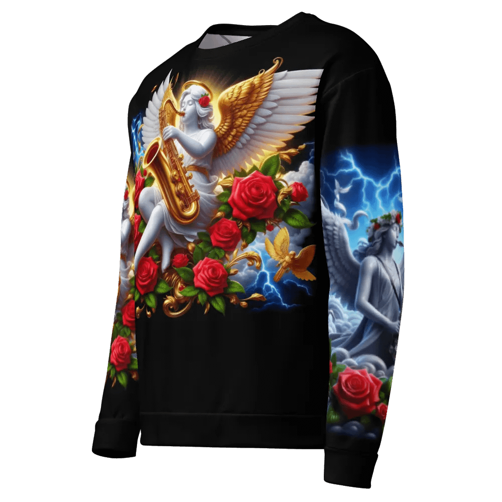 Angels making Music with a Saxophone - All-Over Unisex Sweatshirt #29 product image (7)