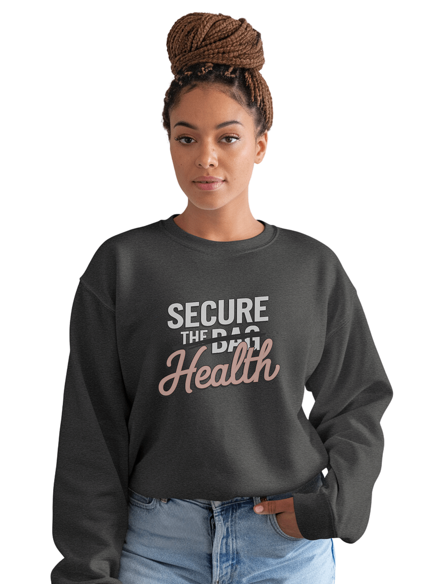 "Secure Health" Premium Unisex Charcoal Grey Sweatshirt product image (1)