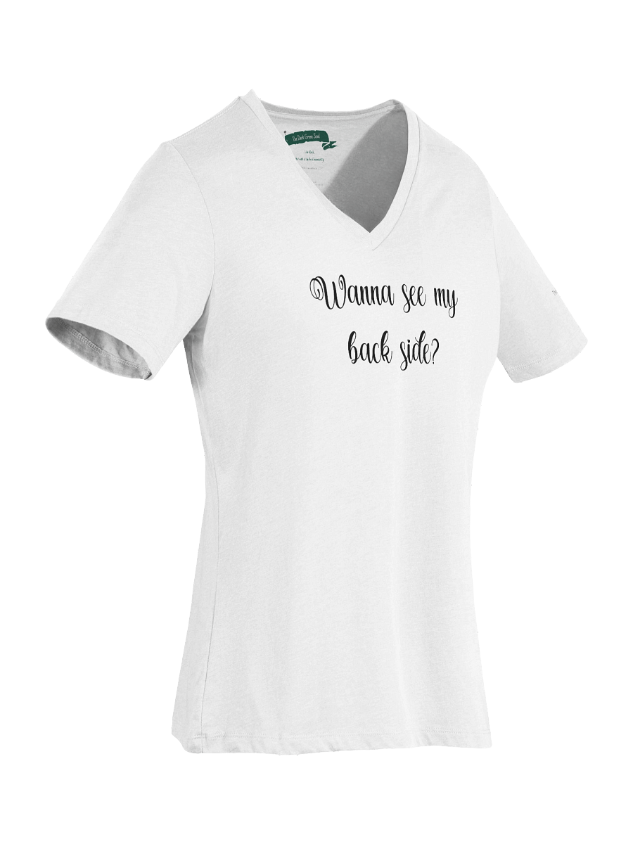 Wanna See My Back Side Black - Women's V-Neck Tee product image (3)