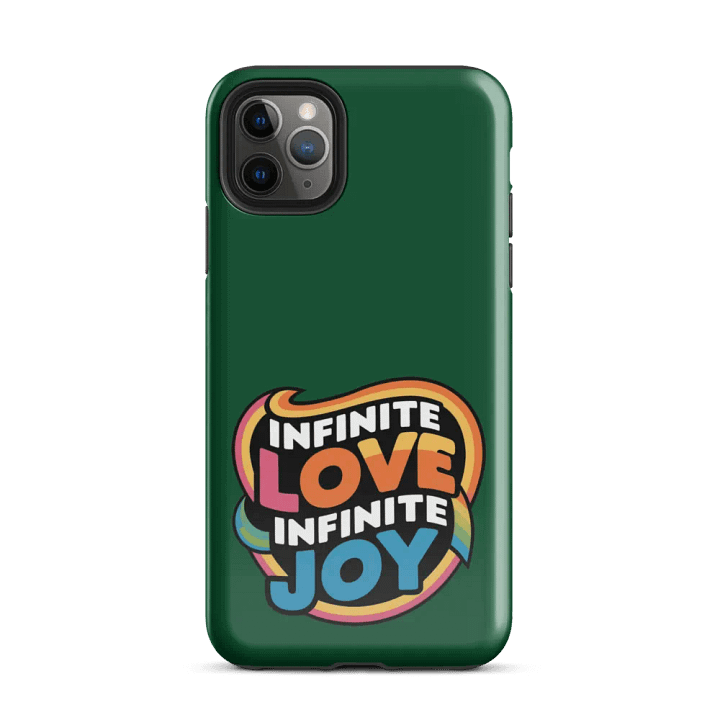 Infinite Love Infinite Joy Tough Case for Iphone (Green) product image (2)