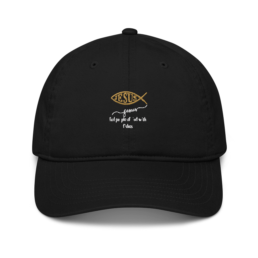 Divine Fish Symbol Organic Dad Hat product image (1)
