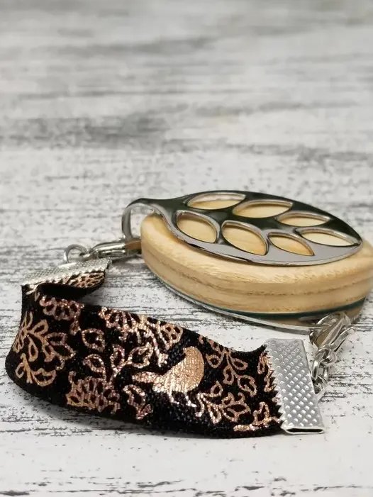 Pink Floral Elastic Bracelet | Handmade Accessory for Bellabeat Leaf Urban & Ivy product image (2)