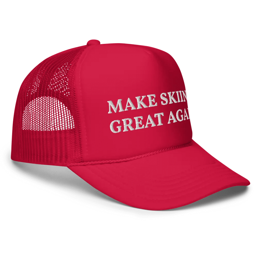 Make Skiing Great Again Embroidered Trucker Cap product image (3)
