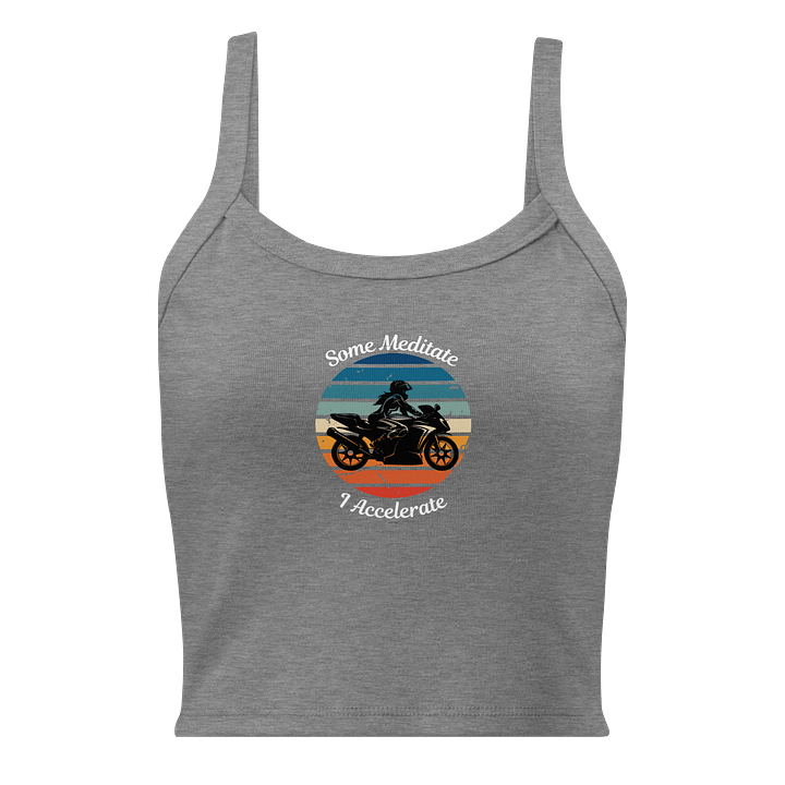 Some Meditate, I Accelerate – Biker Vest Top (Women’s) product image (3)