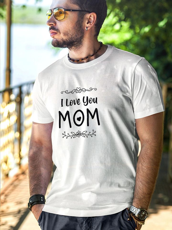 I Love You Mom Ultra-Soft Garment-Dyed Tee T-shirt product image (1)