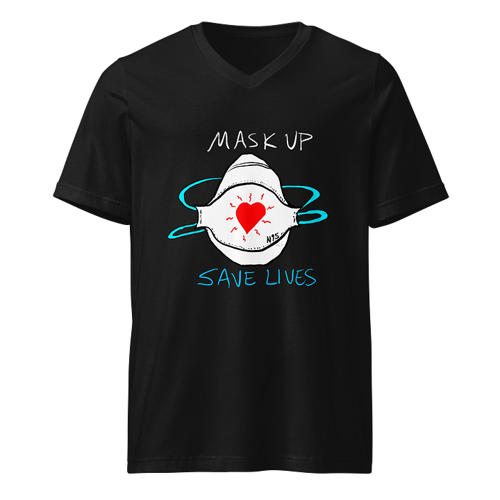 Mask Up Save Lives V-Neck Tee product image (1)