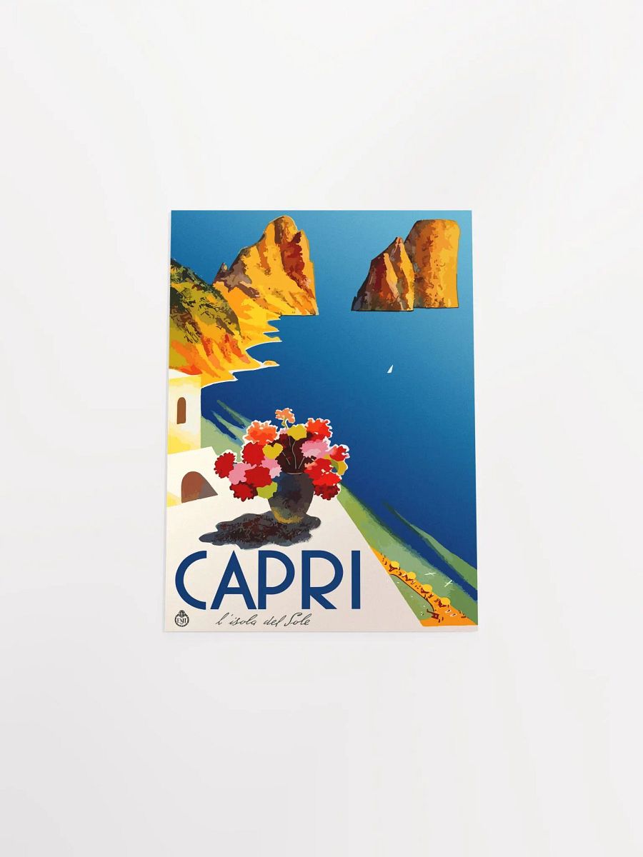 Capri - L'Isola del Sole, Italy (ENIT, 1952) — retro vintage travel poster, vintage travel art, propaganda poster product image (10)