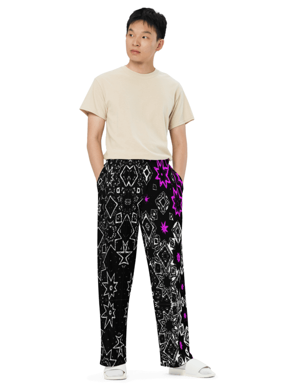 That Star Pattern Again Unisex Wide Leg Trousers product image (2)