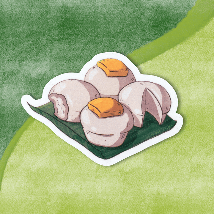 Puto Especial On Banana Leaves Waterproof Vinyl Sticker product image (1)