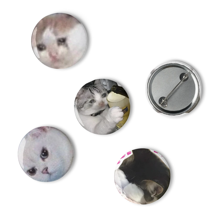 Set of Pin Buttons: Meme Cats 38 product image (6)