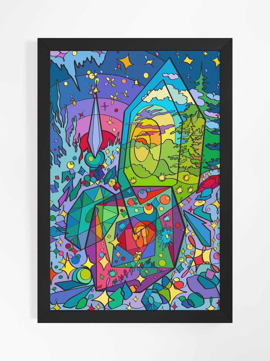 Kaleidoscopic Dreams Framed Poster - Prism of Times product image (5)
