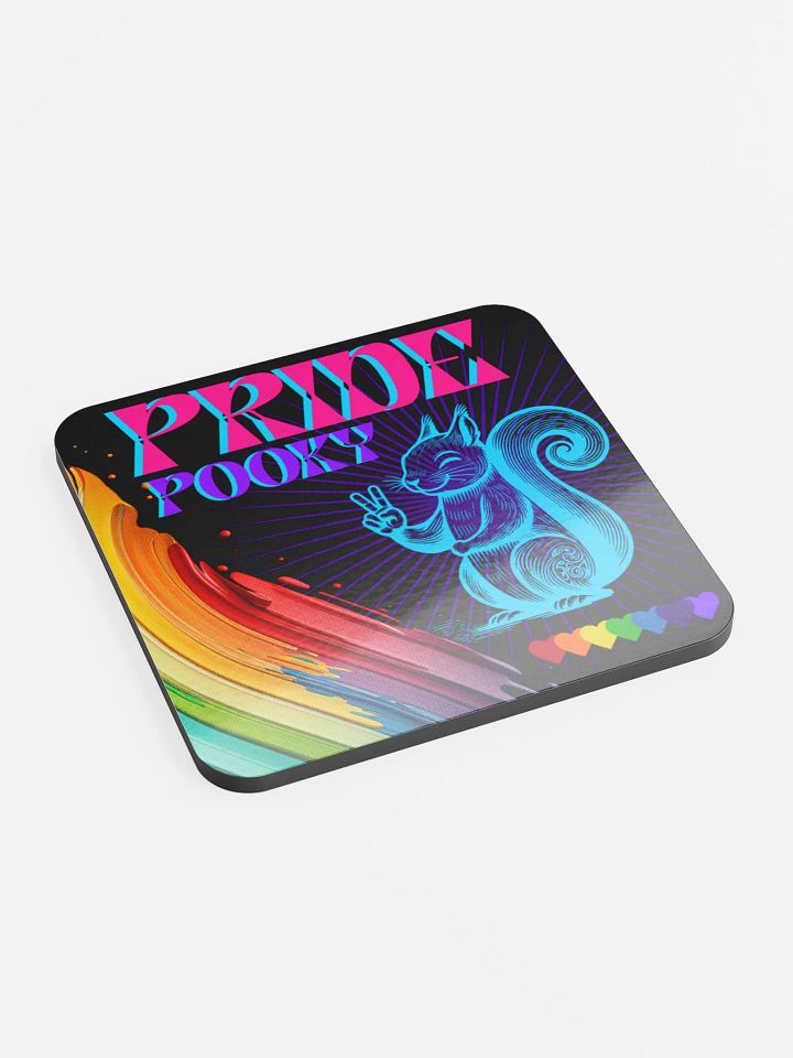 PRIDE Glossed Cork Coaster product image (2)
