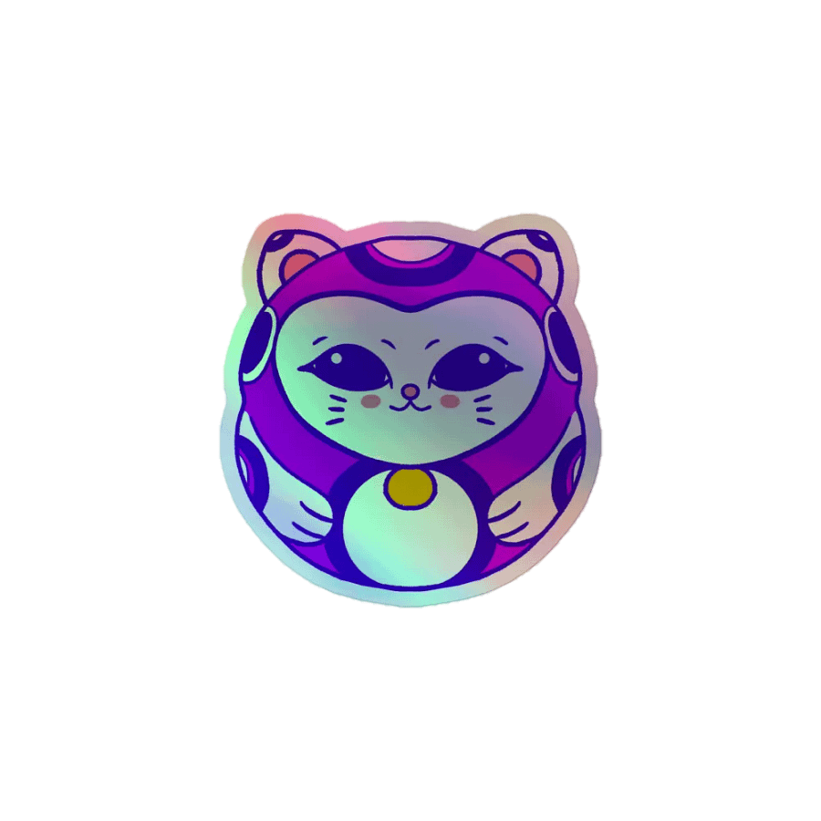 Daruma Charm - Purple - Sticker product image (1)