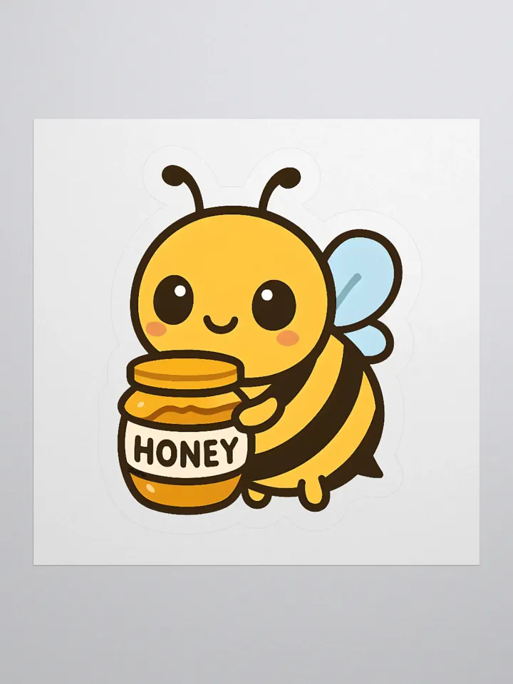 Adorable Bee with Honey Sticker product image (2)