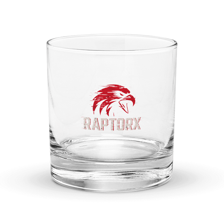 RaptorX Distressed Logo Rocks Glass product image (1)