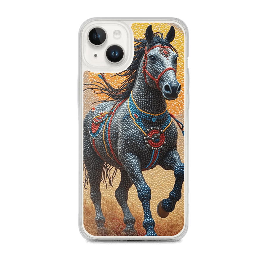 Faux Beaded Horse Mosaic iPhone® Case product image (1)