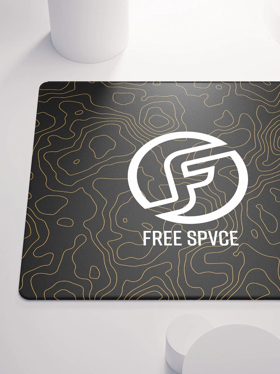 Topographic Black & Gold Mousepad product image (10)