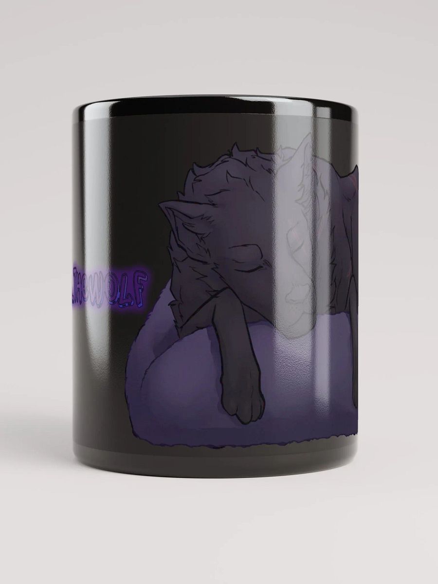 "The Slumbering Wolf" Black Mug product image (5)