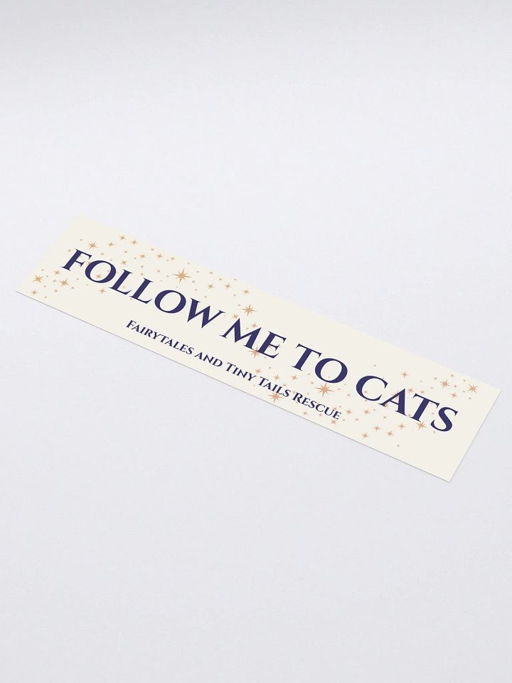 Follow Me to Cats Car Decal product image (1)