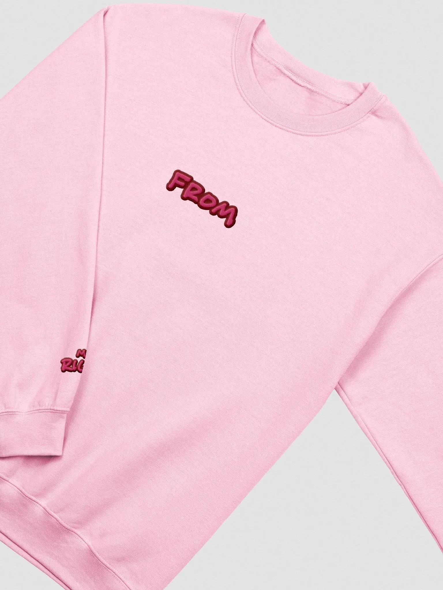my left from my right embroidered crewneck (ROSE DESIGN) product image (1)