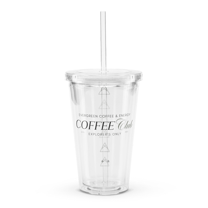 Coffee Club Clear Plastic Tumbler | Sip Society product image (1)