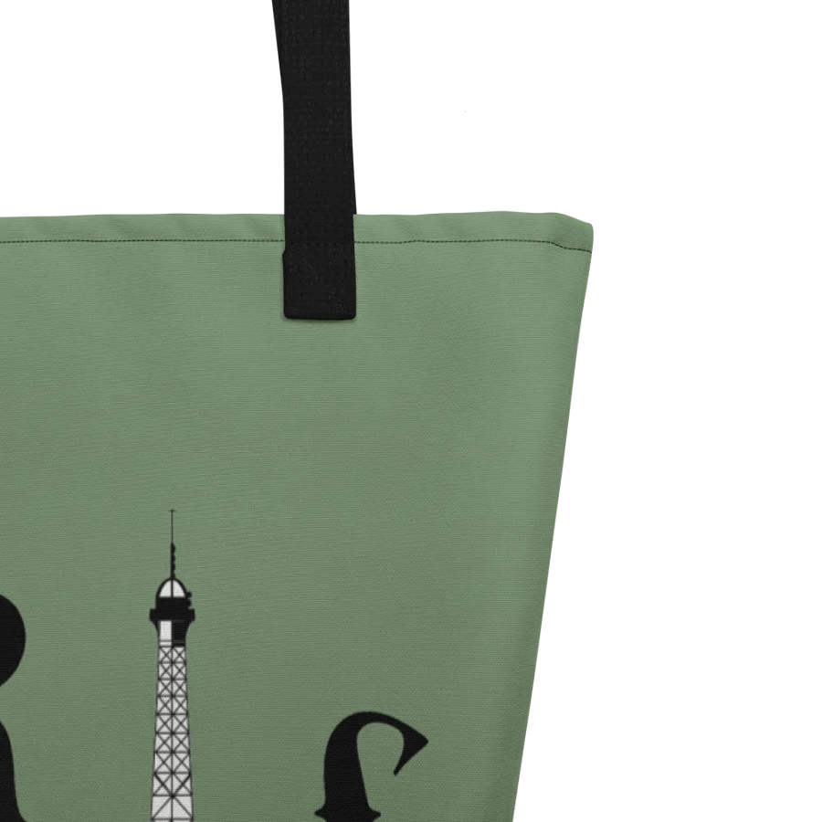 All-Over Print Large Tote Bag w/ Pocket - Paris product image (9)