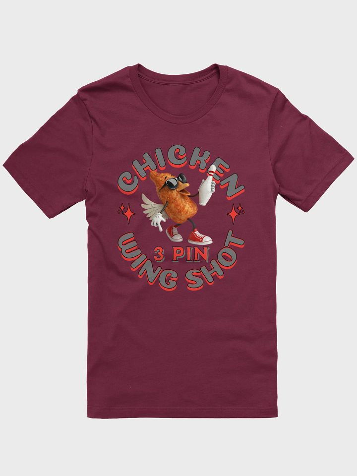 Chicken Wing Shot 3 Pin Bowling Funky T-Shirt product image (4)