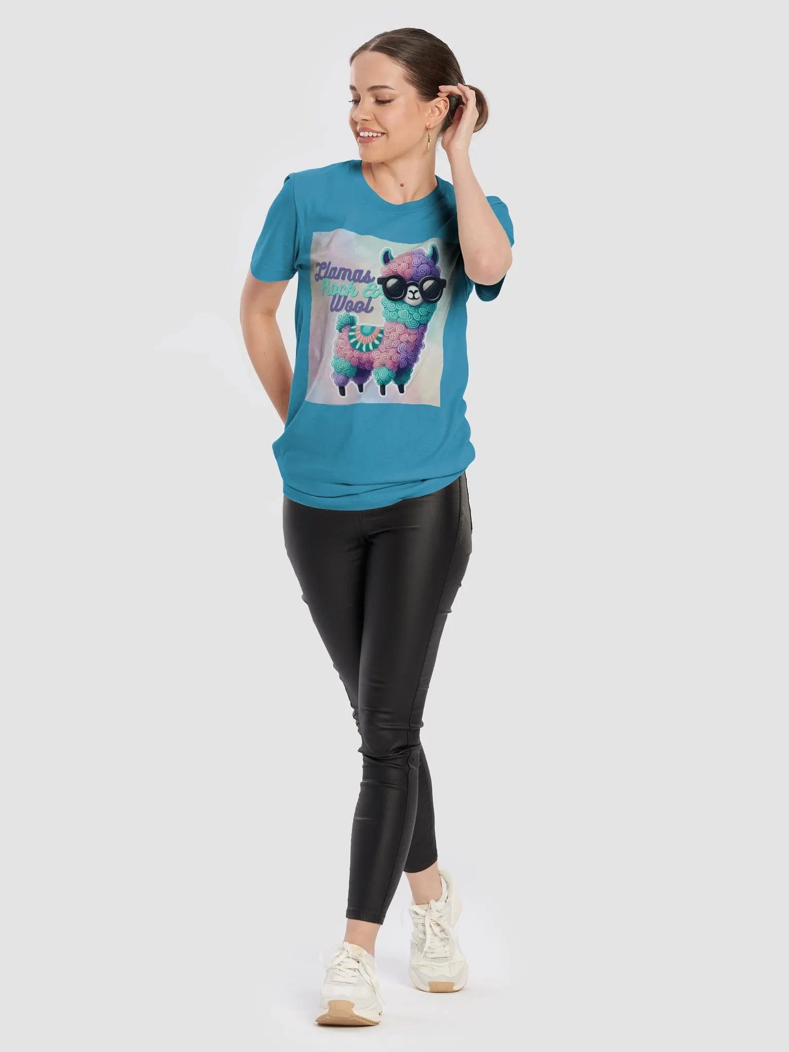 Llamas Rock & Wool (Bella+Canvas Supersoft T-Shirt) product image (6)