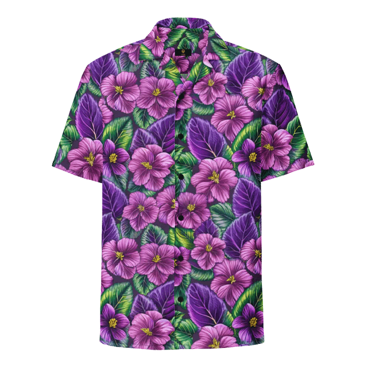"Floral Harmony: African Violet Comfort Shirt product image (1)