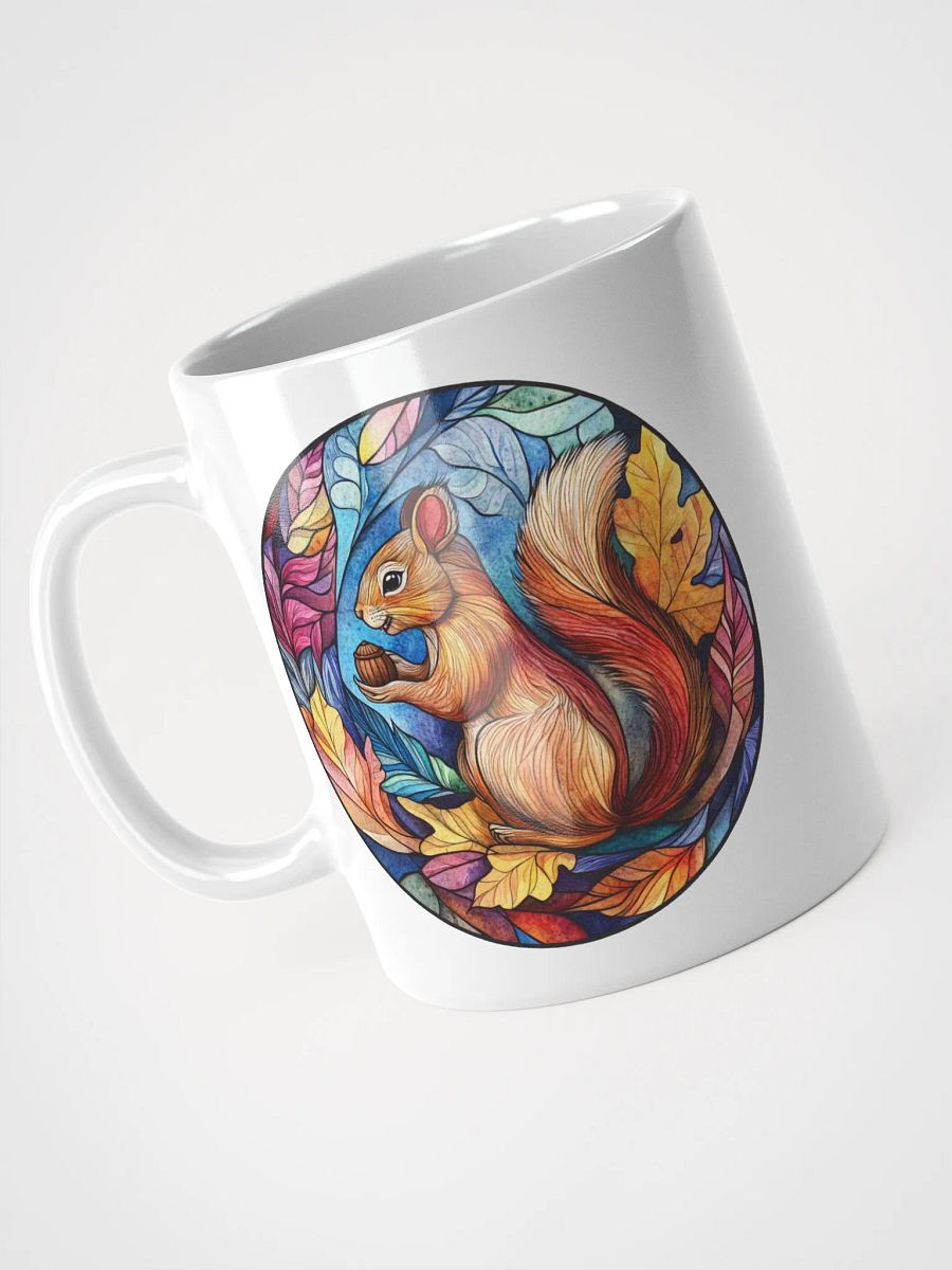 Autumnal Squirrel Stained Glass Mug product image (7)