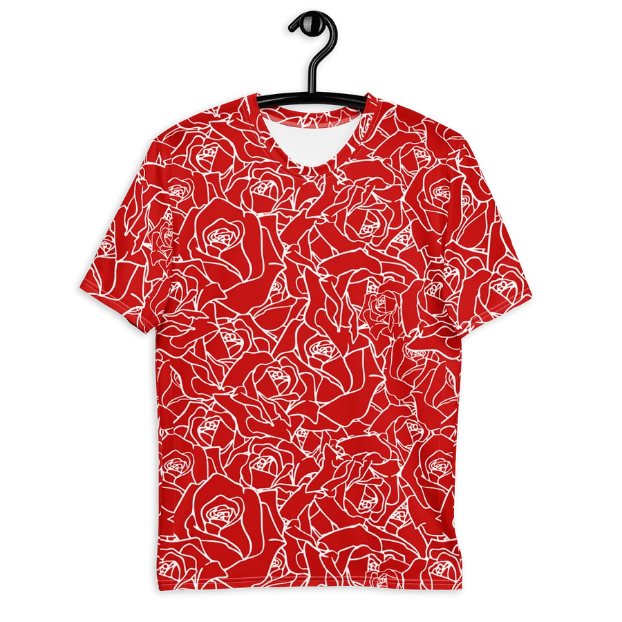 Loads of Roses · red-white crew neck t-shirt product image (21)