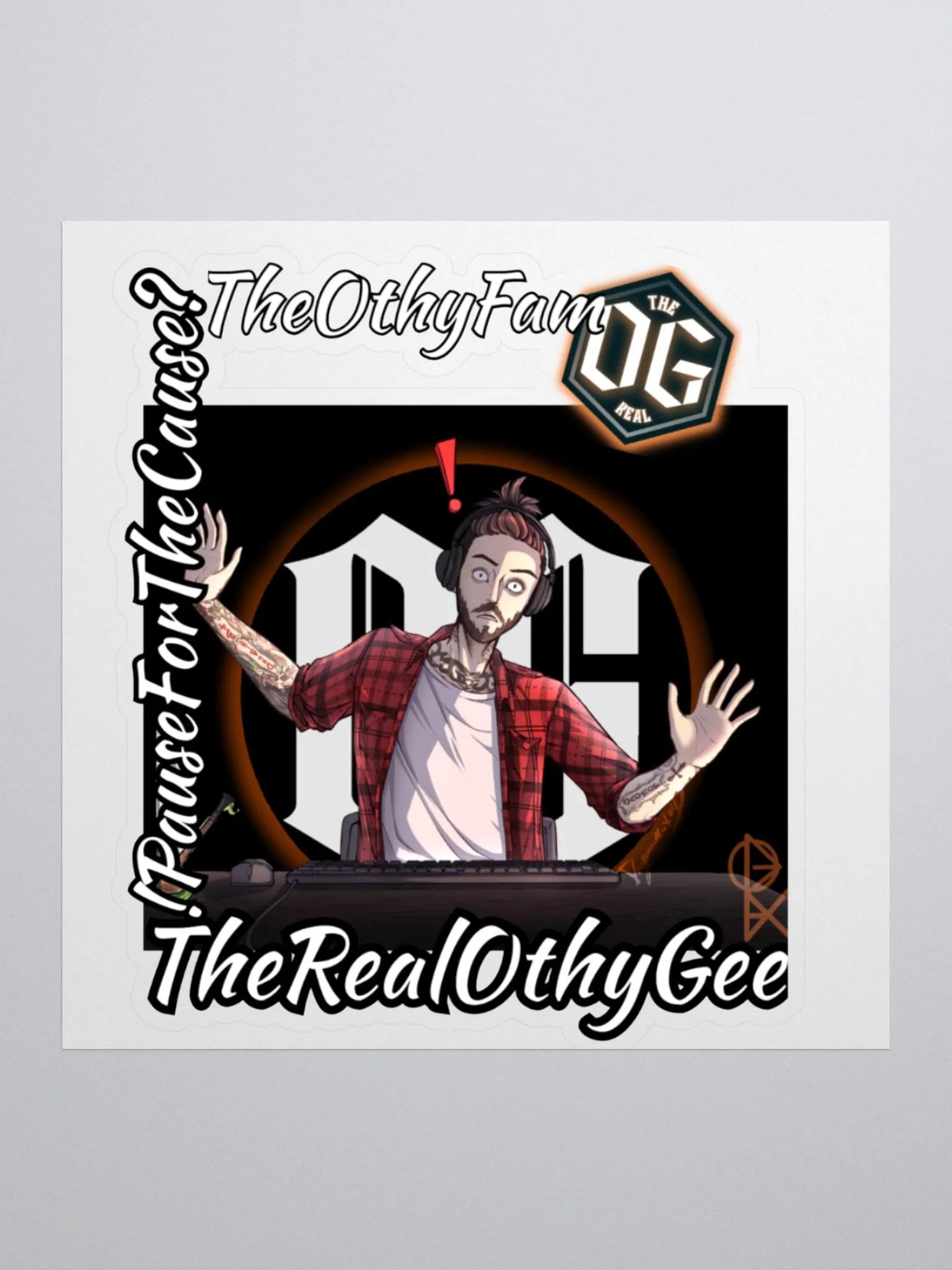 TheRealOthyGee Kiss Cut Stickers product image (1)