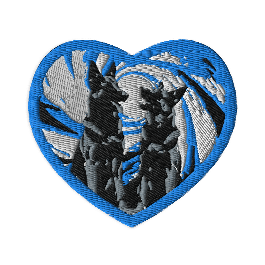 Vortex Heart German Shepherds Embroidered Patches product image (1)